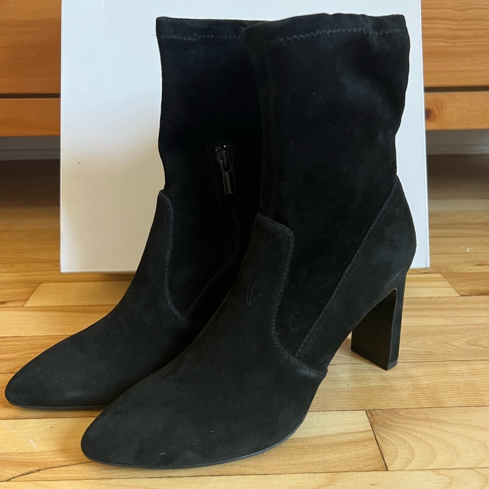 BRAND NEW & Other Stories Black Suede Sock Boot
